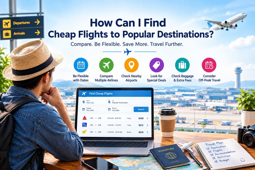 How Can I Find Cheap Flights to Popular Destinations?